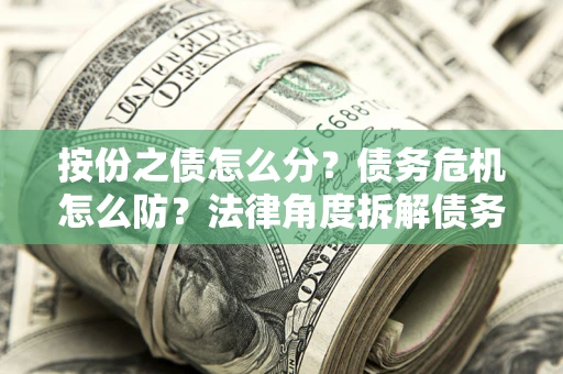 武汉按份之债怎么分？债务危机怎么防？法律角度拆解债务分配与风险自保指南