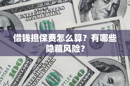 武汉借钱担保费怎么算？有哪些隐藏风险？