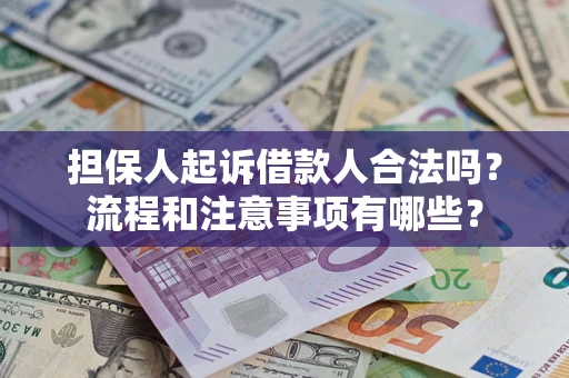 武汉担保人起诉借款人合法吗？流程和注意事项有哪些？