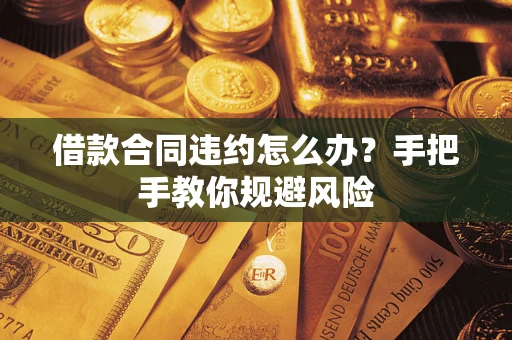 武汉借款合同违约怎么办？手把手教你规避风险