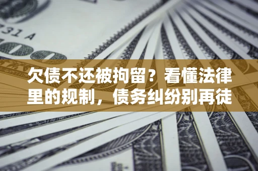 武汉欠债不还被拘留？看懂法律里的规制，债务纠纷别再徒劳奔波