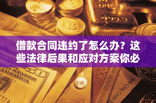 武汉借款合同违约了怎么办？这些法律后果和应对方案你必须知道