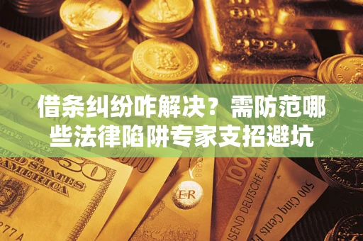 武汉借条纠纷咋解决？需防范哪些法律陷阱专家支招避坑