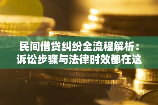 武汉民间借贷纠纷全流程解析：诉讼步骤与法律时效都在这儿了