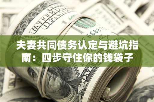 武汉夫妻共同债务认定与避坑指南：四步守住你的钱袋子
