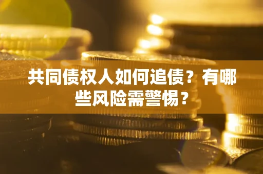 武汉共同债权人如何追债？有哪些风险需警惕？