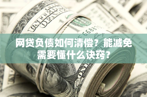 武汉网贷负债如何清偿？能减免需要懂什么诀窍？