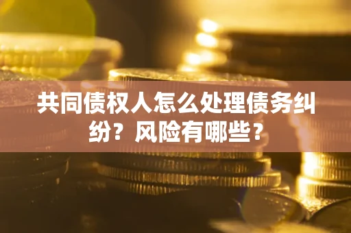 武汉共同债权人怎么处理债务纠纷？风险有哪些？