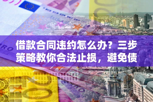 武汉借款合同违约怎么办？三步策略教你合法止损，避免债务危机升级