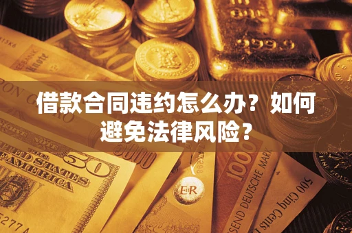 武汉借款合同违约怎么办？如何避免法律风险？